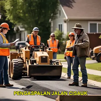 pengaspalan jalan cisauk